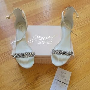 Wedding shoes, size 8.5, worn, no missing stones